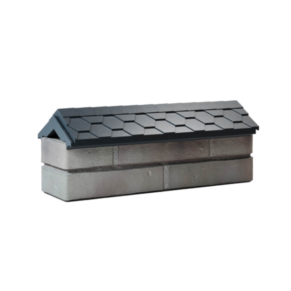 Парапет Zking Эверест Серый с посадкой на 0.5 кирпича (130мм)